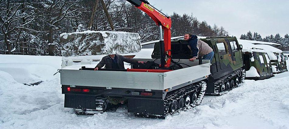 Crane Hagglunds in Snow